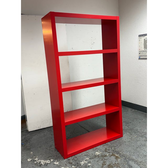Modern Ikea Kallax Laminate Bookshelf, Red For Sale - Image 3 of 12