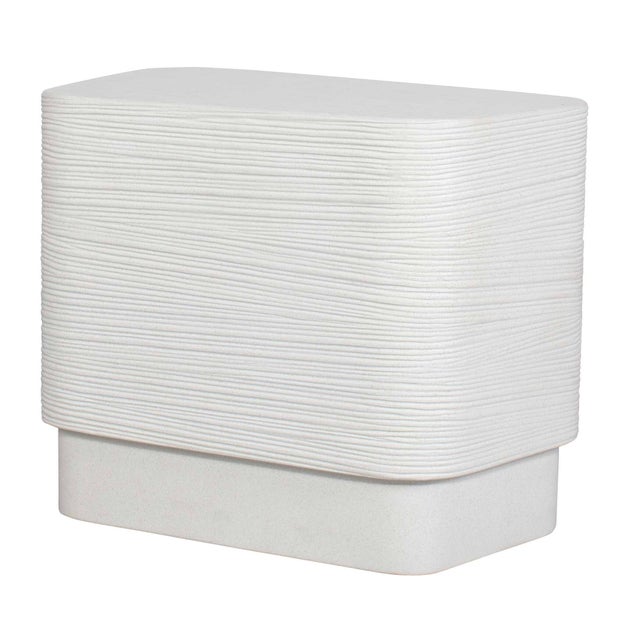 Glass Saltwater Concrete Side Table For Sale - Image 7 of 11