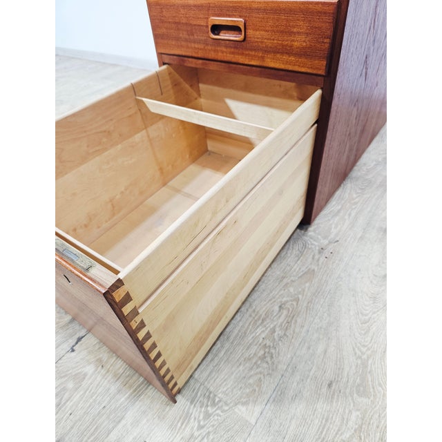 Vintage Teak Container by Niels Jonsson for Hugo Troeds, 1960s For Sale - Image 6 of 16
