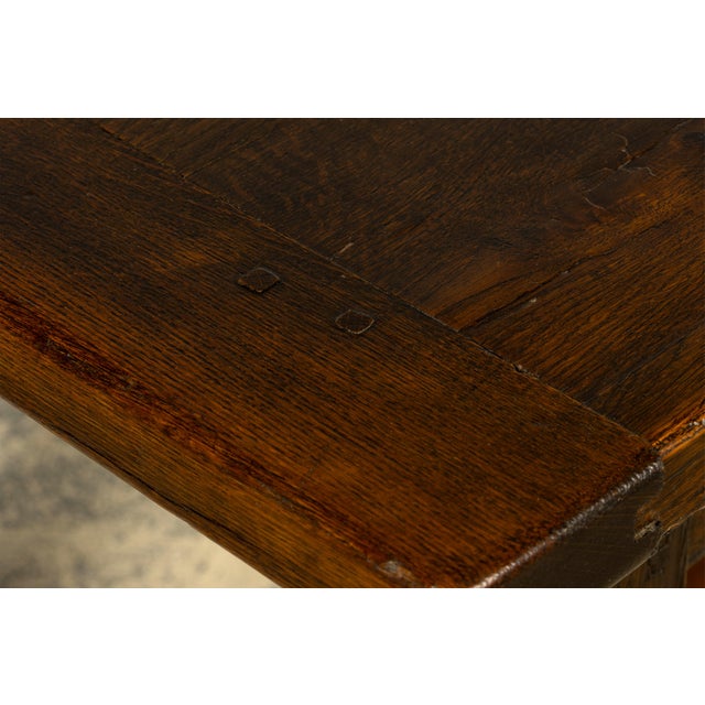 Early 19th Century French Louis XIII Style Oak Farmhouse Dining Table For Sale - Image 15 of 17