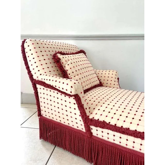 19th Century Napoleon III Meridian Chaise Lounge, France For Sale - Image 3 of 13