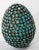 Antique Tibetan Egg Shaped Box With Turquoise Blue Stone Inlay For Sale - Image 12 of 12