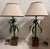 French Pair, Hollywood Regency, Italian Tole Cachepot Table Lamps For Sale - Image 3 of 11