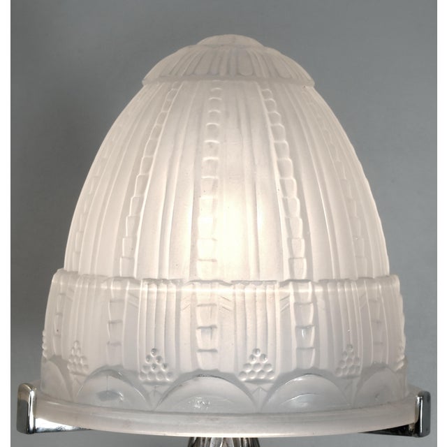 1930s French Art Deco Table Lamp by Muller Freres 1930s France - A Pair For Sale - Image 5 of 10