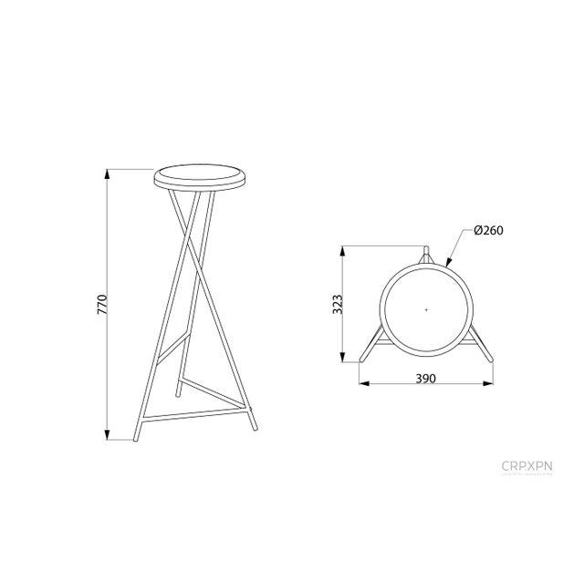 Stool from CRP.XPN For Sale - Image 6 of 7