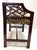 Vintage Fretwork Curved Arm Vanity Stool/ Bench With New Leopard Upholstery For Sale - Image 15 of 18