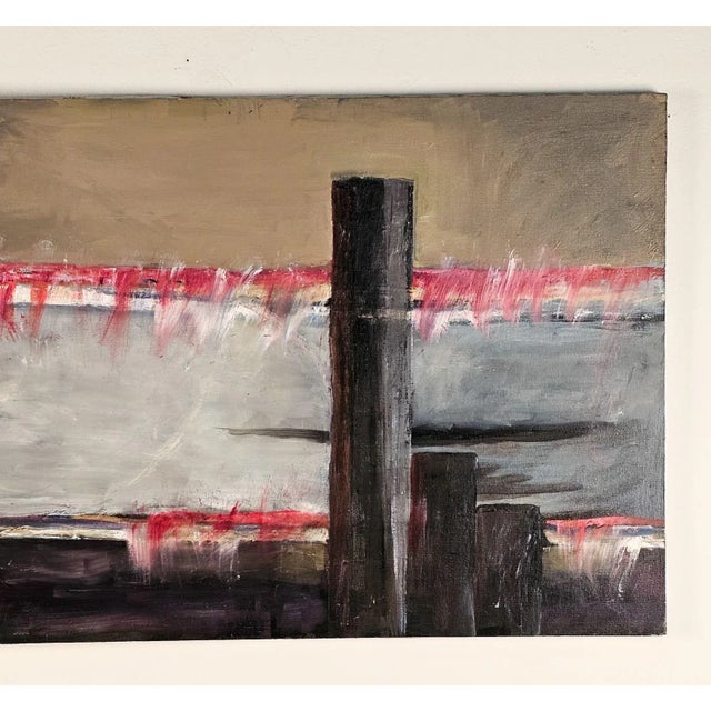 Abstract painting by influential artist and scholar H. Krell circa 1950