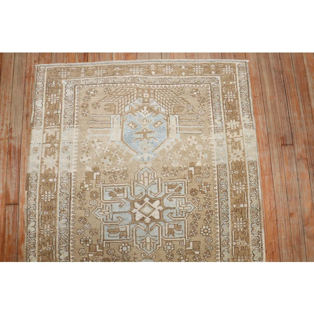 Antique Zabihi Collection Persian Heriz Rug - 3'4" x 4'6" For Sale - Image 9 of 9