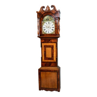 Antique Scottish Grand Fathers Clock For Sale