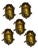 Brass Garden Nautical Sconces, 1940s, Set of 5 For Sale - Image 9 of 9
