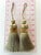 Textile Olive Green Key Tassels With Velvet & Satin Details - A Pair For Sale - Image 7 of 10