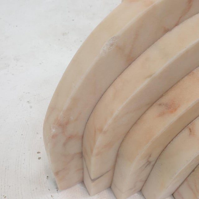 Italian Marble Coffee Table with Glass, 1970s For Sale - Image 11 of 14