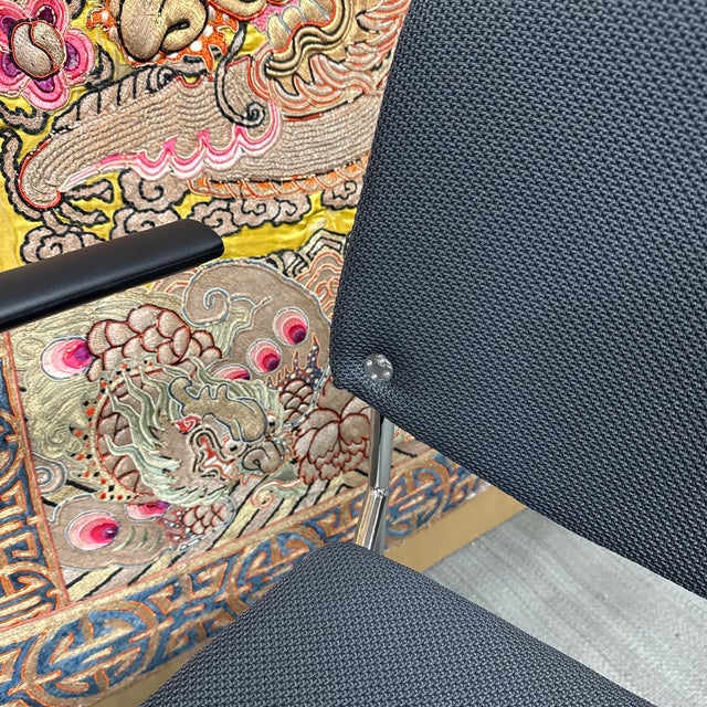 Metal Hightower Modernist Stackable Arm Chair, Orange For Sale - Image 7 of 12