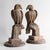 Pair of Antique French Folk Art Carved Oak Falcon Figures, Wooden Bird Sculpture For Sale - Image 6 of 14