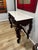 1990s Victorian Hand Carved Wood and Limestone Console Table For Sale - Image 11 of 12