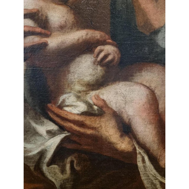 Saint Joseph with Child, 1750, Oil on Canvas For Sale - Image 3 of 7
