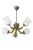 Metal Vintage Art Nouveau Style 5-Light Chandelier, 1950s For Sale - Image 7 of 7