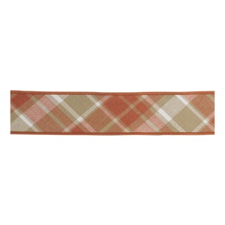 Classic Plaid Wired Cotton Ribbon 2.5" x 5 Yds. For Sale