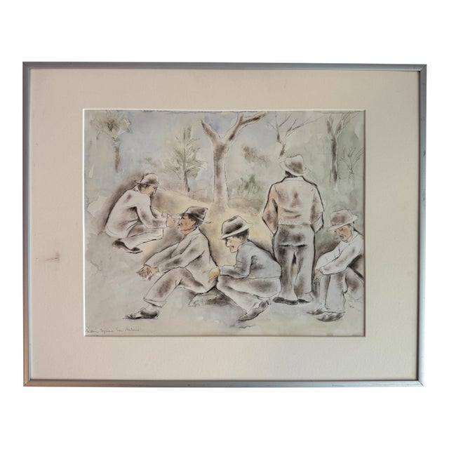 George Biddle "Milam Square,” San Antonio 1940 For Sale