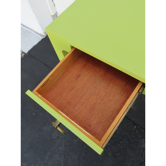 Bungalow 5 Villa and House Jordan Collection Painted Green Writing Desk 6920 For Sale - Image 9 of 18