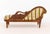 Cream Empire Style Salesman Sample Walnut Chaise Longue For Sale - Image 8 of 9