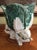 Campaign Large Majolica Cabbage & Rabbit Vase For Sale - Image 3 of 10