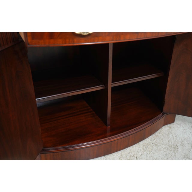 Henkel Harris Mahogany Bow Front Server For Sale In Philadelphia - Image 6 of 18