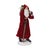 Modern Flocked Santa Figurine with Hood and Staff (Set of 2) For Sale - Image 3 of 5