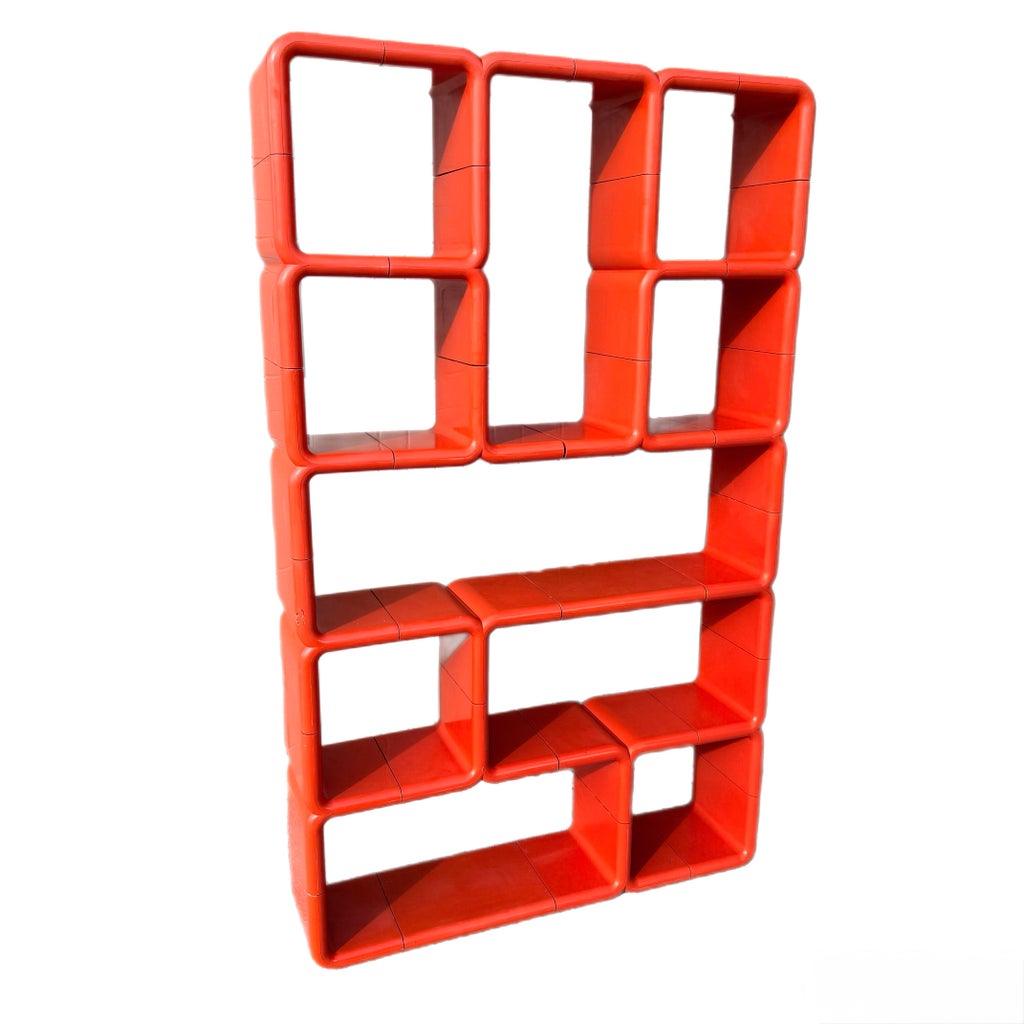 Rare Orange Umbo Shelf by Kay Leroy Ruggles | Chairish