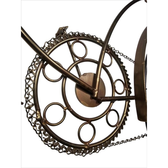 1986 Curtis Jere Signed and Dated Metal Bicycle Wall Sculpture For Sale - Image 17 of 18