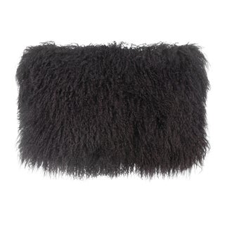 Tibetan Sheep Dark Grey 11.8"x19.7" Pillow For Sale