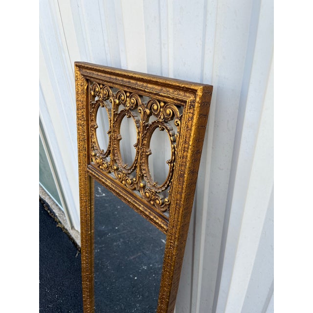 Gold Victorian Gilded Wall Mirror For Sale - Image 8 of 12