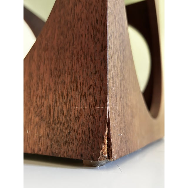 Vintage MCM Lane Cube Circle Smoked Glass End Table For Sale In Tampa - Image 6 of 13