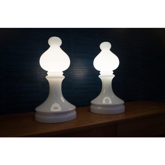1960s Bishop Lamps by Ivan Jakeš for Valašské Meziříčí, Set of 2 For Sale - Image 5 of 11