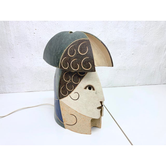 Sculptural Studio Ceramic Table Lamp, 1980s For Sale - Image 16 of 18