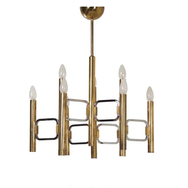 Modulo Series Chandelier by Profili Industria Lampadari, 1970s For Sale - Image 13 of 13