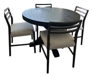 Pottery Barn Benchwright Dining Table. Restorative Hardware Dining Chairs