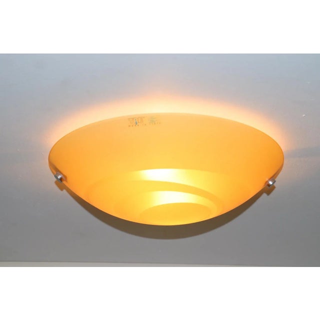 Late 20th Century Giro Modern Murano Ceiling Lamp Amber Glass For Sale - Image 5 of 10