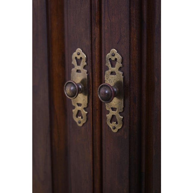 Wood 1970s Ethan Allen Cherry Georgian Court Lingerie Chest For Sale - Image 7 of 16