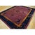 Antique Chinese - Art Deco Chinese Allover Floral Purple 1920s Rug, Circa Date: 1920s. This exceptional example of Chinese...