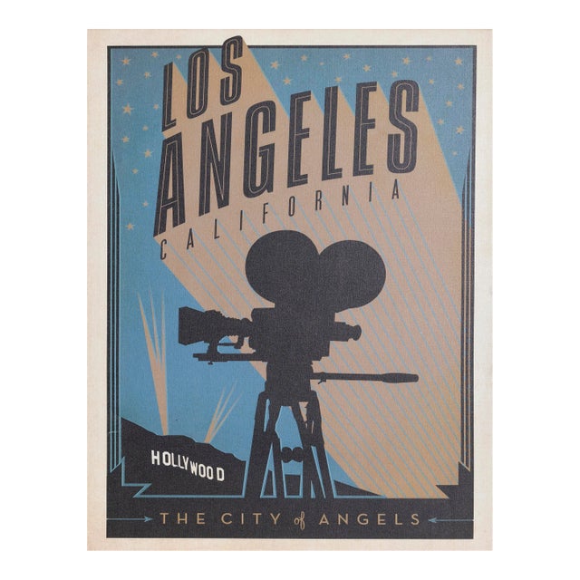 Los Angeles, Unknown Artist Poster on Canvas For Sale