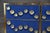 Metal Blue Sideboard with 28 Murano Jewel and Brass from Justfurnituress SRL For Sale - Image 7 of 13