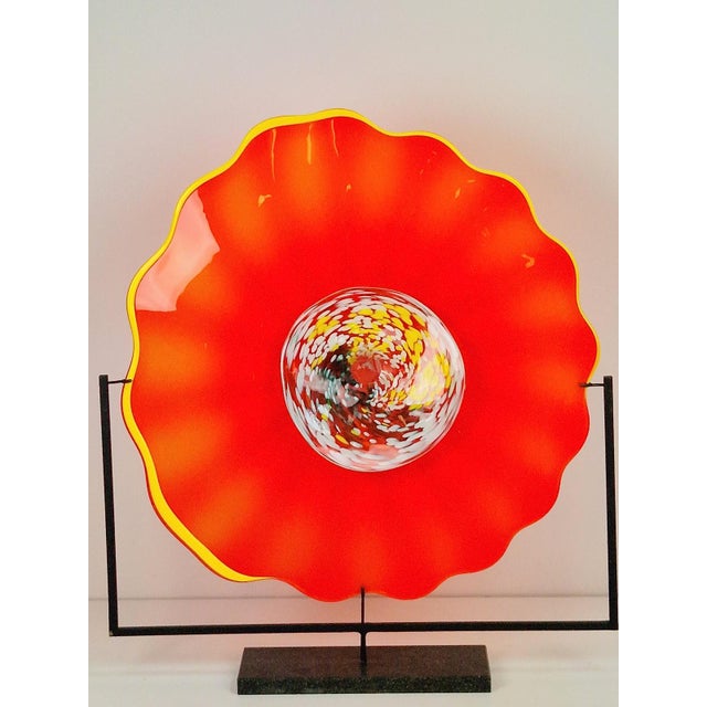 Large Murano Glass Artwork on a Stand, 2000s For Sale - Image 11 of 15