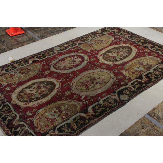 Originating circa 1880-1890, this 6x10 antique Karabagh rug is a rare and soulful artifact hailing from the Caucasus. Made...