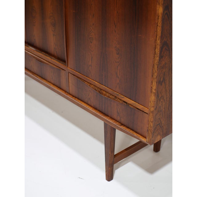 Wood Highboard with Bar Section in Rosewood by E. W. Bach for Sejling Skabe, Denmark, 1960s For Sale - Image 7 of 18