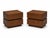 Mid century modern nightstands. Pair is well made. Made of alder with medium walnut finish. Stands were refinished....