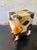 American Vintage Hand Painted Folk Art Cow Bank Whimsical Wood Animal Sculpture For Sale - Image 3 of 8