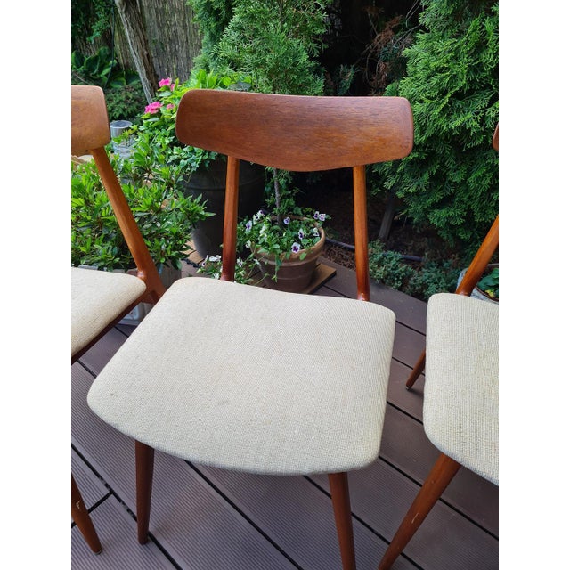 Vintage Habeo Model Chairs in Teak, Germany, 1950s, Set of 4 For Sale - Image 6 of 17
