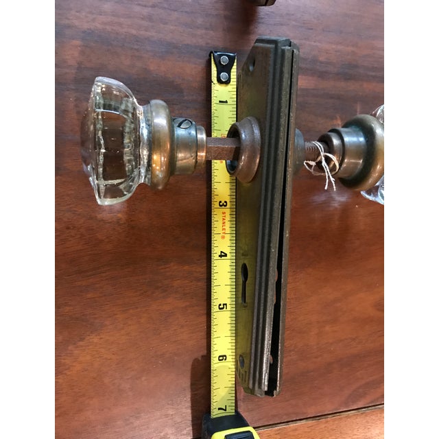 Vintage Art Deco Door Knobs and Backplates Set Chairish