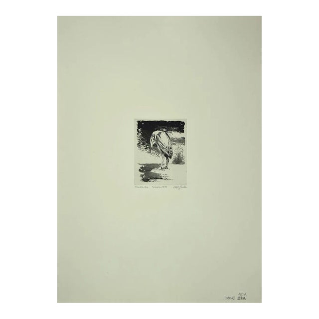 Leo Guida, Bird, Etching, 1970 For Sale